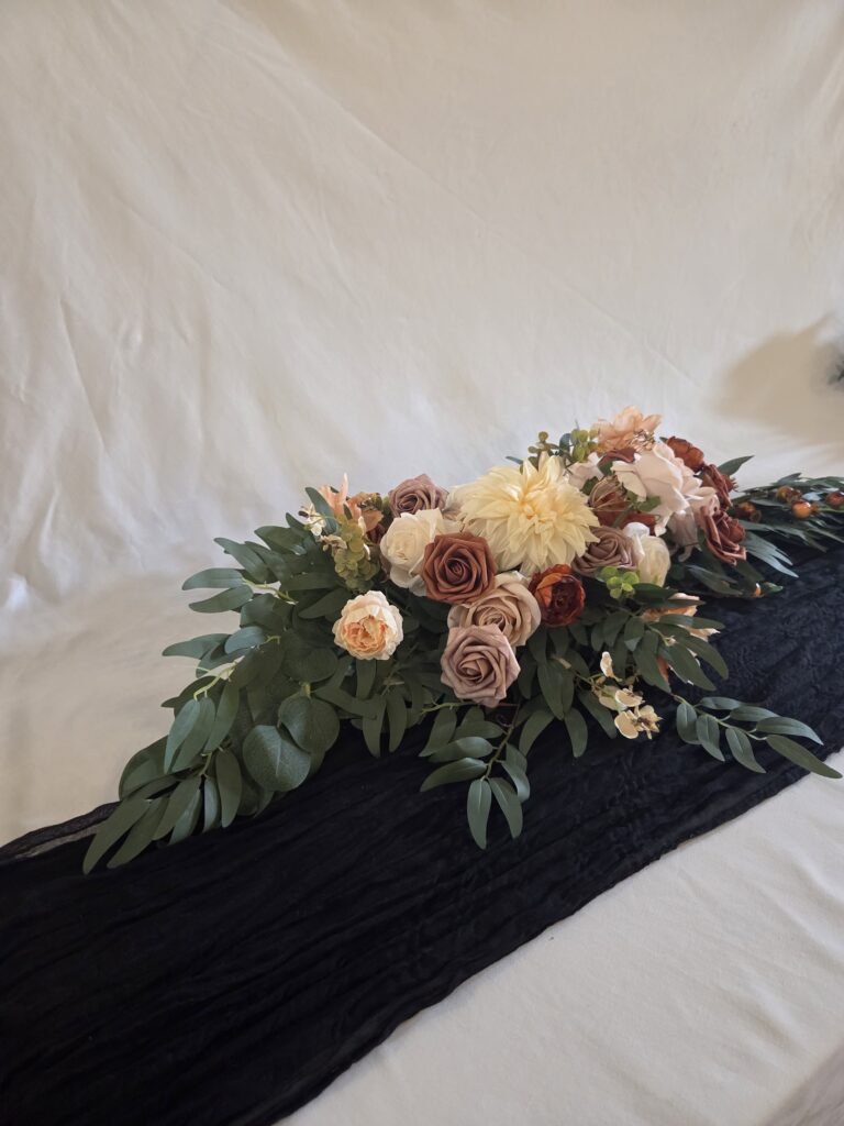 Chiffon Table Runner - Black