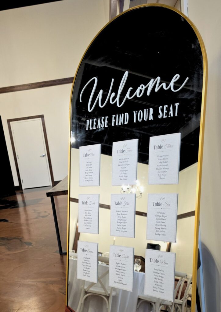 Guest Seating Chart