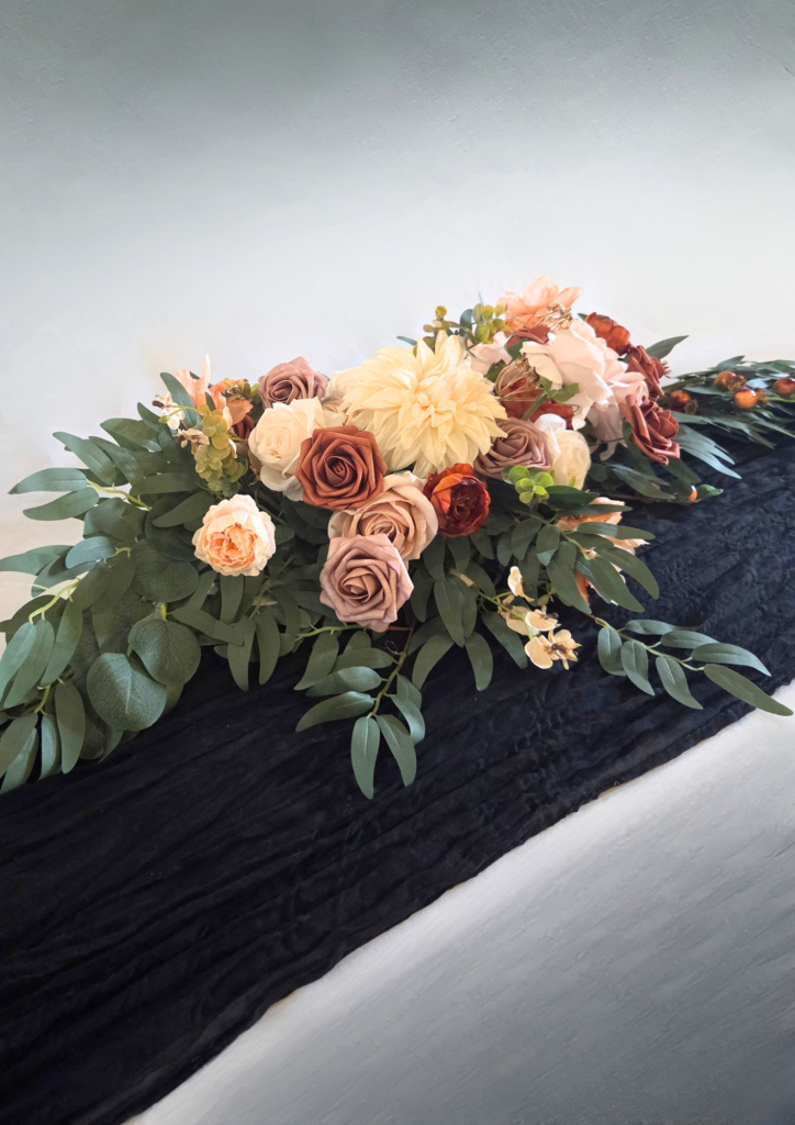 Chiffon Table Runner - Black