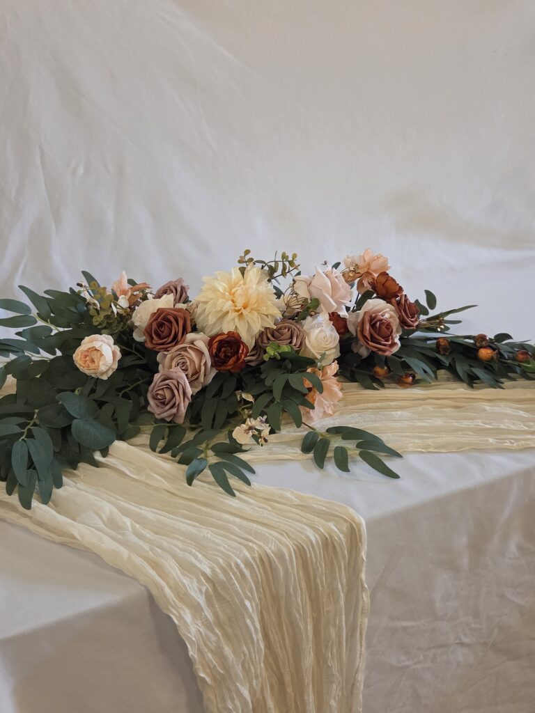 Chiffon Table Runner - Champagne