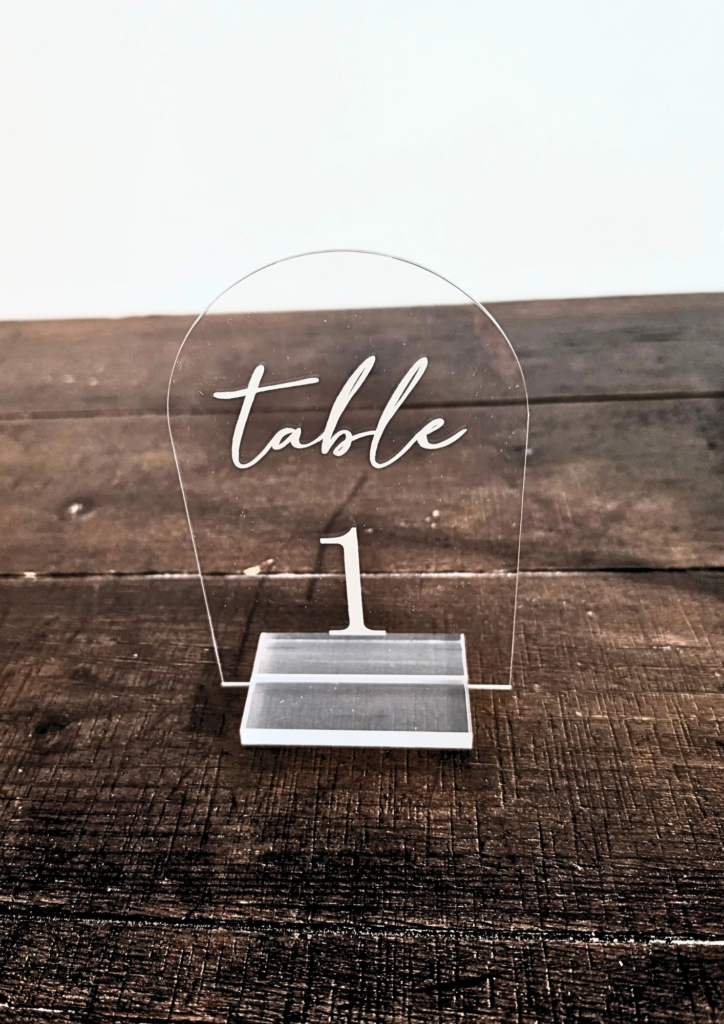 Clear Table Numbers