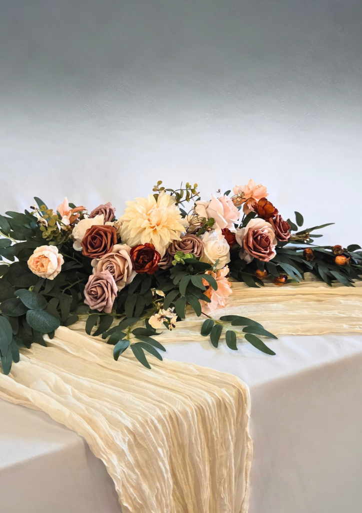 Chiffon Table Runner - Champagne